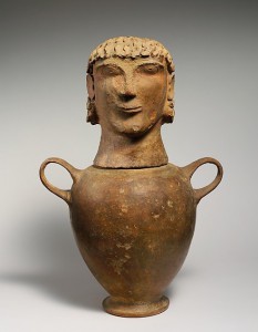 human-headed urn