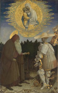 The Virgin and Child with Saints Anthony Abbot and George
