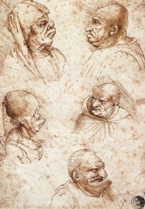 Leonardo grotesque heads